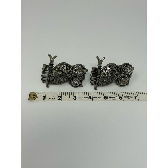 Lot of 2 Owl Metal Cabinet Knobs NWOT hardware incl. Owl Motif Owl decorating - Picture 5 of 6